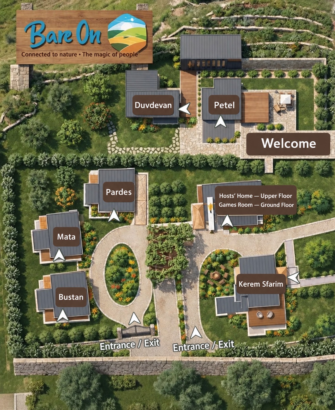 Map of Bar-On resort